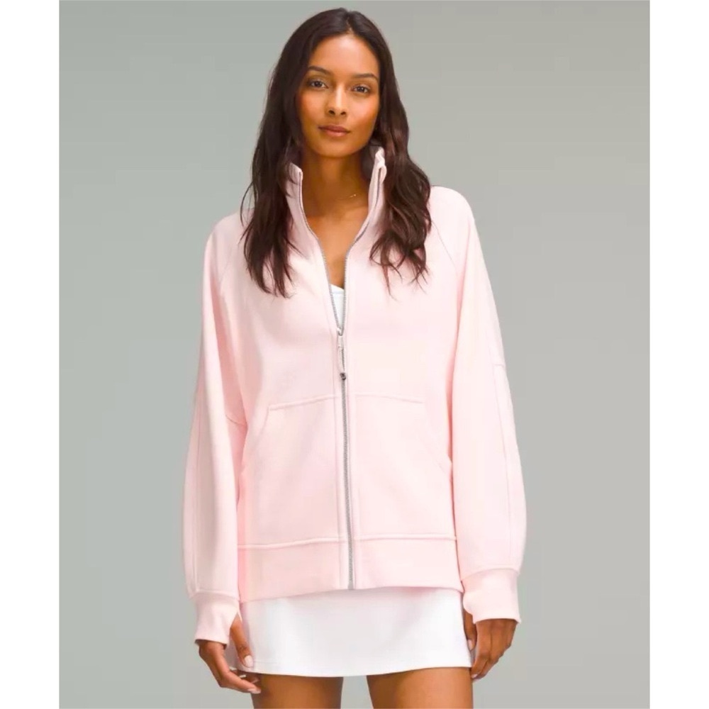 Lululemon Scuba Oversized Funnel Neck Full Zip Jacket Strawberry Milkshake NWT - Picture 1 of 14